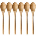 9In Wooden Spoons (6 Pcs Yellow Japanese Natural Wooden Spoon)