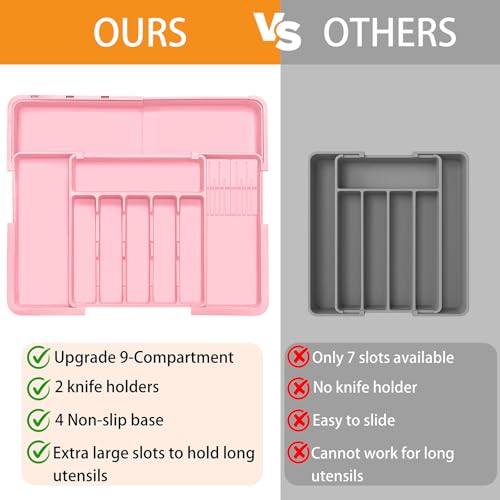 Silverware Organizer (Pink)