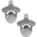 Old Style Wall Mounted Bottle Opener (Antique Silver)