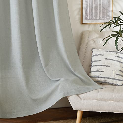 Linen Gray Curtains 84 inches Length 2 Panels Set (52"W x 84"L (Pack of 2) / Linen Gray)