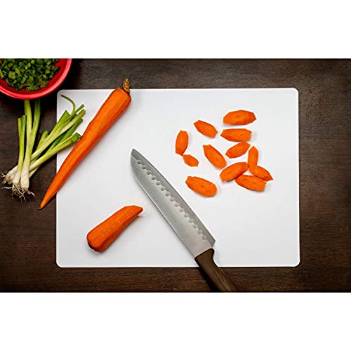 50 Count Premium Quality Disposable Cutting Boards ~10 Inch X 13.5 Inch Disposable Sheets For Kitchen And Commercial Use ~ Patent Pending ~ Recyclable Disposable Cutting Board Sheets (White / Medium 50 Count)