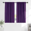 Purple Blackout Curtains for Bedroom 2 Panels Set (Purple / 42"W x 45"L (Pack of 2))