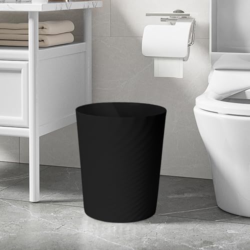 Trash Can Small Waste Basket Bin (Black)