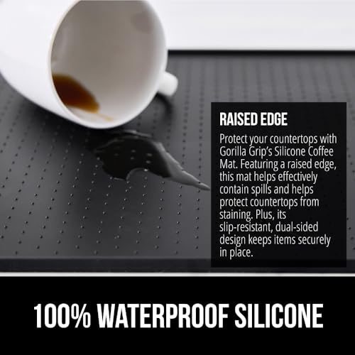 Silicone Coffee Mat (Black / 11.5" X 18.5")