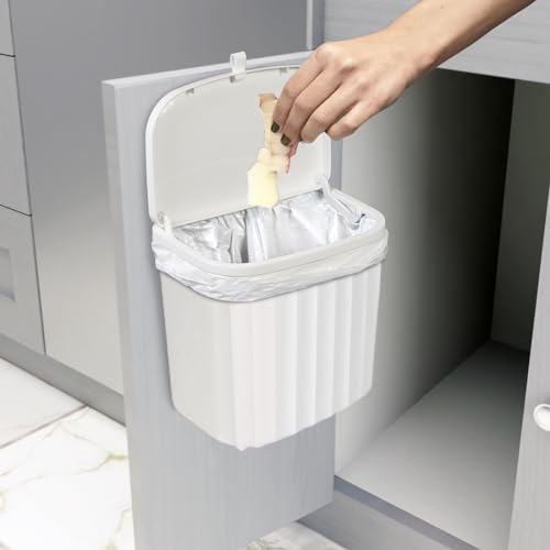 Roomate Under Counter Waste Bin (White Plastic / 7 L)