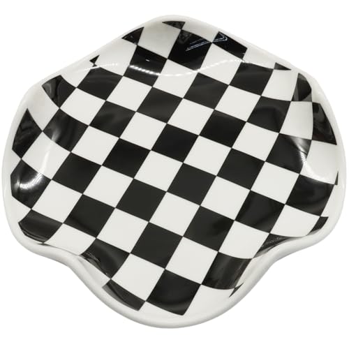 Ceramic Spoon Rest (Black/White)