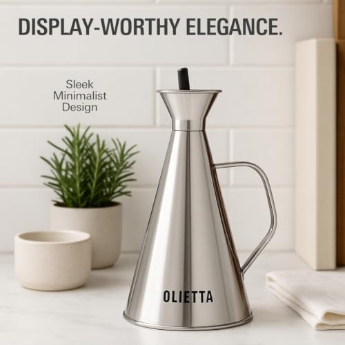 Olive Oil Dispenser Bottle (Gold / 25.4 Ounces)