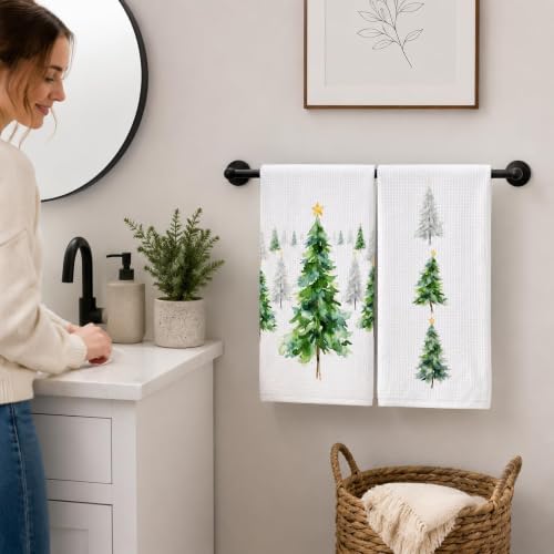 Christmas Decorations Indoor Kitchen Towels Decor Home (Green)