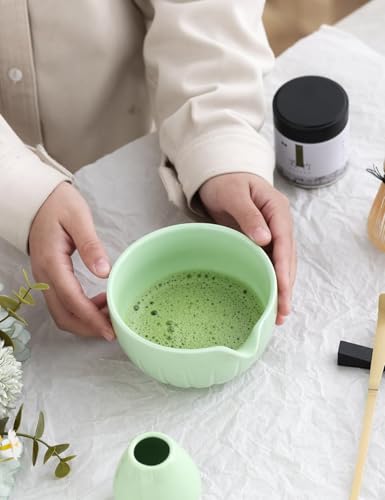 Matcha Set Match Bowl and Whisk (Green)