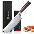 Nakiri Knife 7" Razor Sharp Meat Cleaver and Vegetable Kitchen Knife