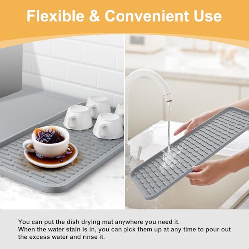 Silicone Coffee Mat (Gray / 16" x 24")