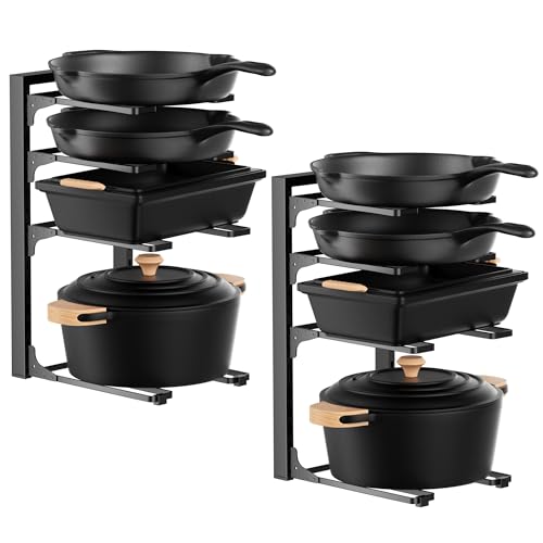 Pot and Pan Organizer Under Cabinet 15.75" (15.75"H-2Pack)