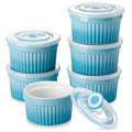 8 oz Ramekins with Lid (Blue / 8 oz)