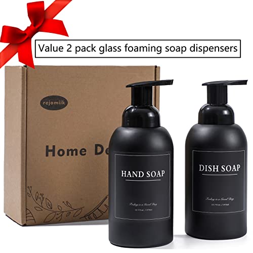 2 Pack Foaming Soap Dispenser (Black)