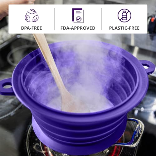 Silicone Splatter Guard (Violet / 10-12")
