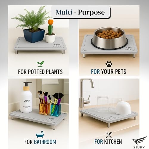 6 PCS Stone Drying Mat Set for Kitchen Counter