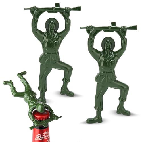2pc Creative 3D Army Man Bottle Opener (Green-2pc)