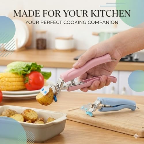 Hot Bowl Holder Clip & Silicone Oven Mitts (Green)