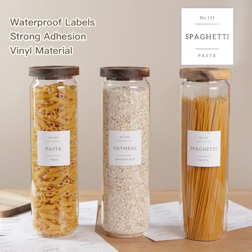 3 Set Glass Pantry Storage Jars with Acacia Airtight Lid (50 oz (3 pcs))