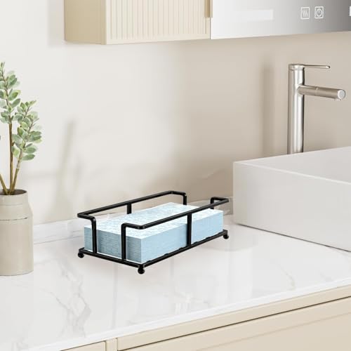 Guest Hand Towel Holder for Bathroom (Black)