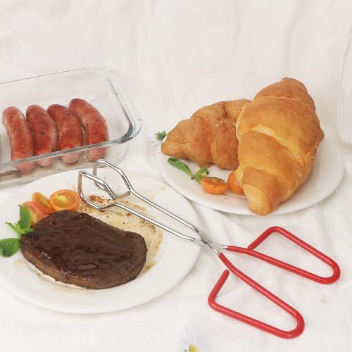3pcs 10 inch Stainless Steel Heavy Duty Kitchen Tongs (10inch)