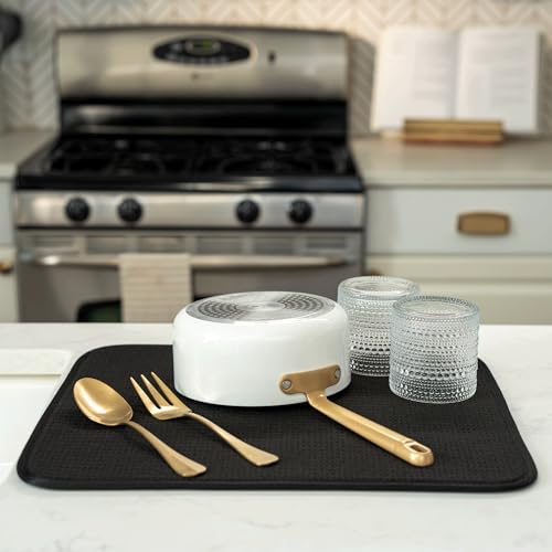 Dish Drying Mat (Black / 16" x 18")