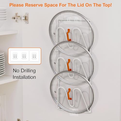 2 Pack Pot Lid Organizer (White)