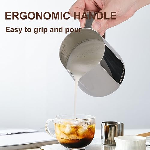 Milk Frothing Pitcher (A0 Silver / 20 Ounces)