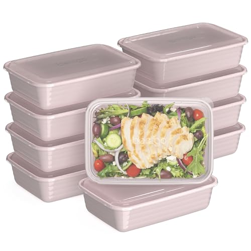 Prep Meal Prep Containers with Lids (Blush Pink)