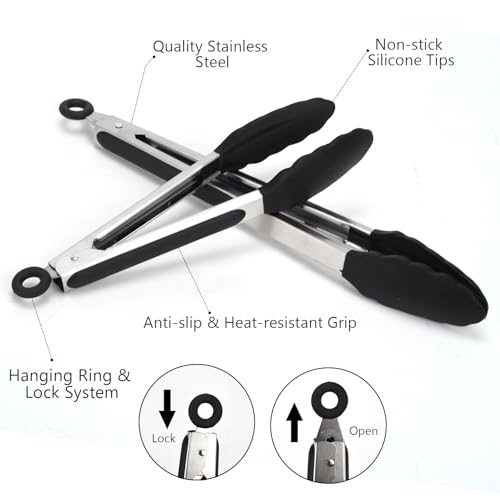 Kitchen Tongs (Black)