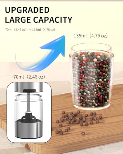 2 Speed Gravity Electric Pepper Grinder (2 Speed-Gold)