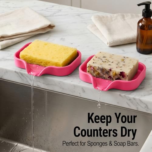 Small Silicone Sponge Holder (Honeysuckle (Small) / Small (4.9x3.3))