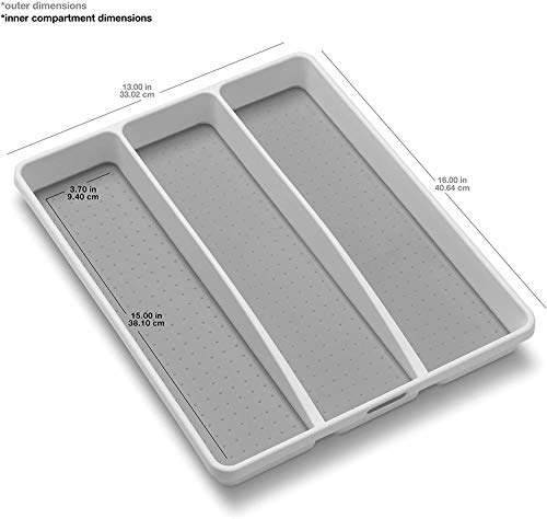Classic 3 Compartment Utensil Tray (White / 3 Compartment)