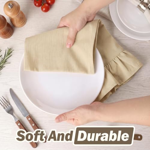 Beige Kitchen Towels Set of 2 (Beige / Retro)