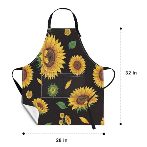 Apron with Pockets (Sunflowers Vintage)