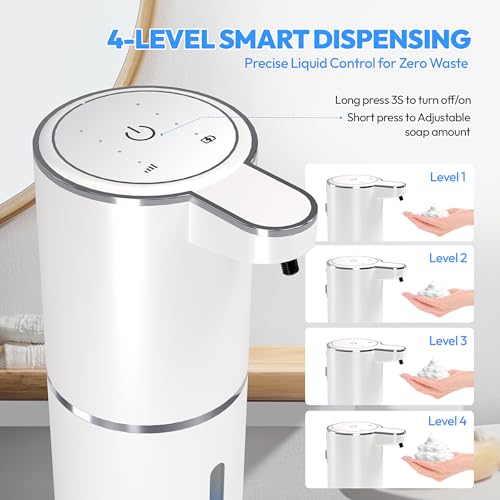2 Pack Automatic Foaming Soap Dispenser (White / Foam)