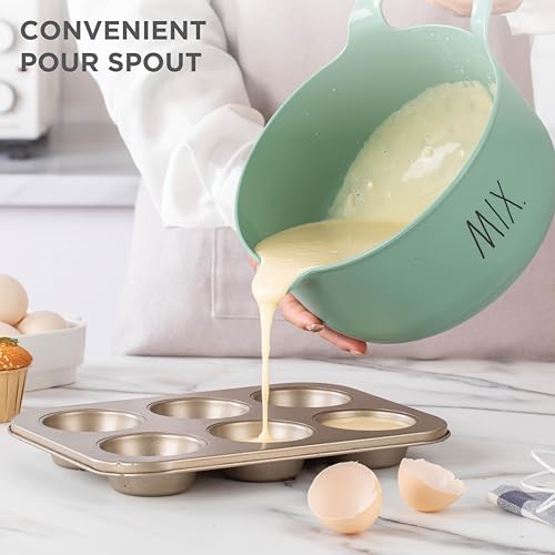 Non Slip Mixing Bowls (4pc / Sage)