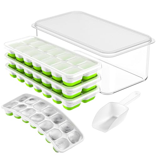 Durable Silicone Ice Cube Tray Set
