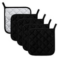 5 Pack Pot Holders for Kitchen Clearance (Black / Pot Holders)