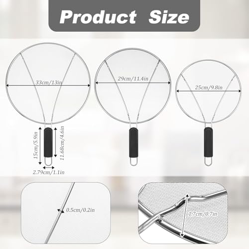 Splatter Screen for Cooking (Multi Silver)