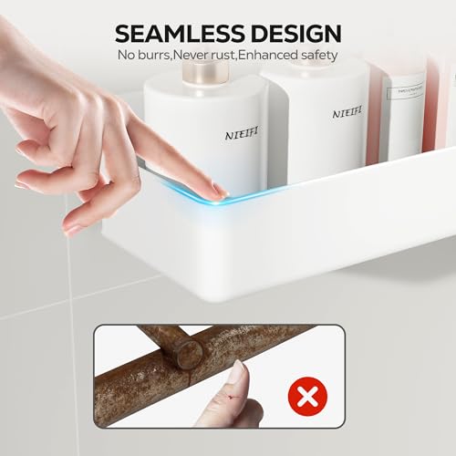 Adhesive Shower Shelves (White / 5 pieces)