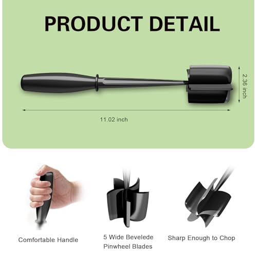 Meat Chopper 5 Curve Blades Ground Beef Smasher