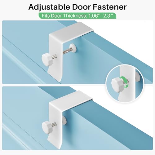 8 Tiers Over the Door Organizer (White / 17" W x 6" D x 69" H)
