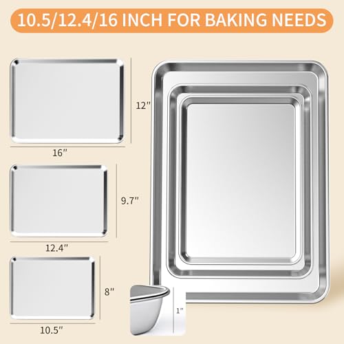 Baking Sheet Set of 3 (10.5/12.4/16 inch)