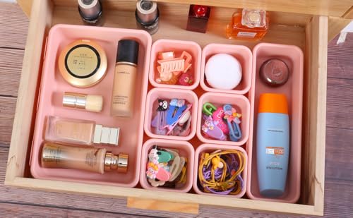 25 PCS Pink Drawer Organizer Set (Pink)