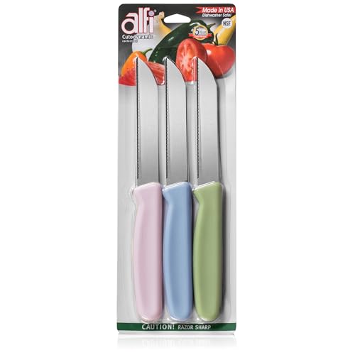 All Purpose Knives Aerospace Precision Pointed Tip (Multicolor (Lavender, Myrtille, Green))