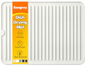 Silicone Dish Drying Mat for Kitchen Counter (White / 16" x 12")