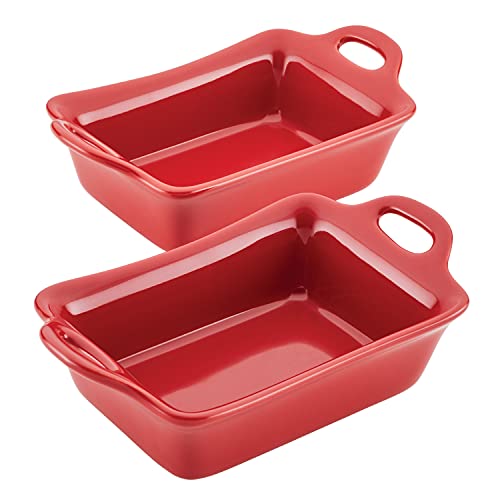 Solid Glaze Ceramics Au Gratin Bakeware (Red)