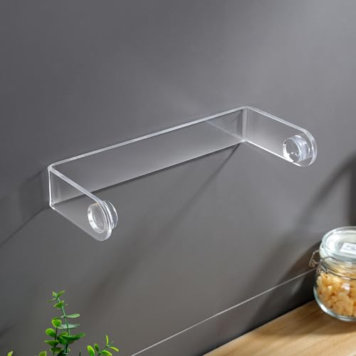 Acrylic Paper Towel Holder Under Cabinet (Clear/Adhesive)