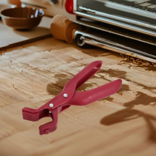 Pan Gripper Hot Plate Holder Clip for Microwave Toaster Oven Steamer Air Fryer Pans Bowl Holder Clip with Non Slip Grip 5.90 X 2.75 X 1.18 in